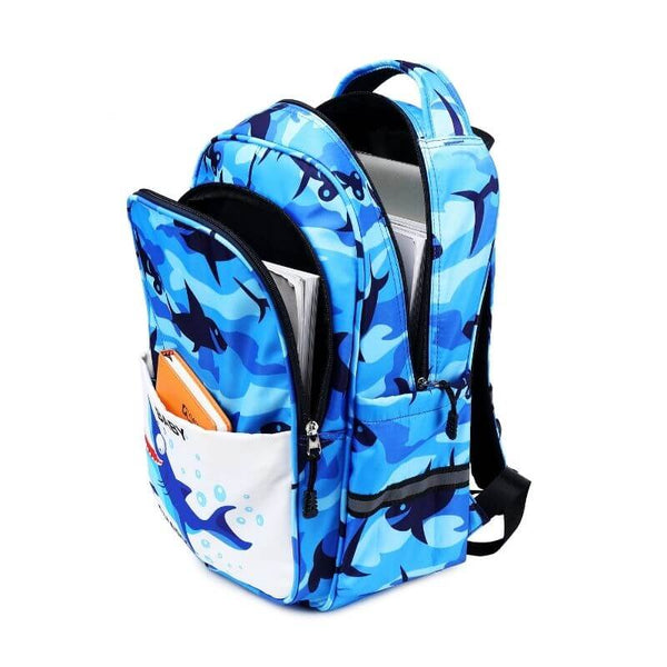 baby shark blue backpack