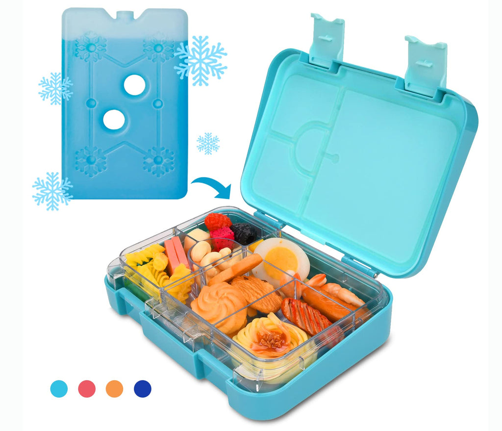 Kids Leak Proof Bento Lunch Boxes with Removable Ice Pack Mint