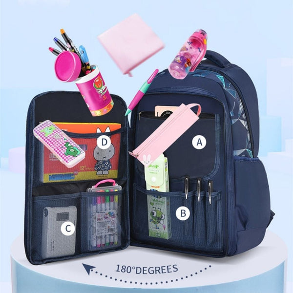 school bag for boys Kids backpack british backpack Blue