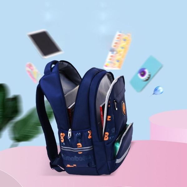 School bags for boys kids backpack british style backpack Blue