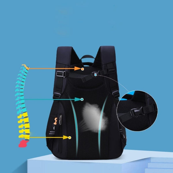 School bags for boys kids backpack british style backpack Blue