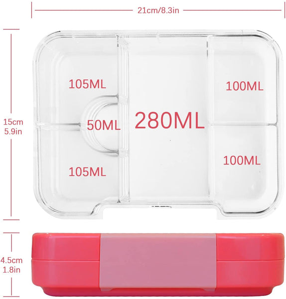 pink kids bento lunch box