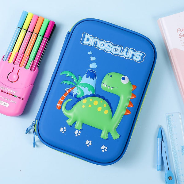 Hardtop Pencil Case-Dinosaur