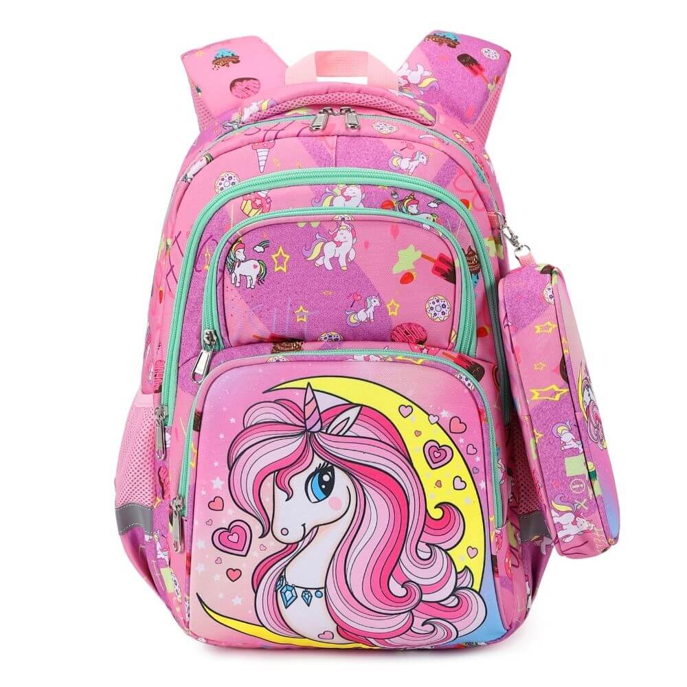 Ergonomic Kids School Bags Australia Unicorn Backpack for Girls Happy Kid AU