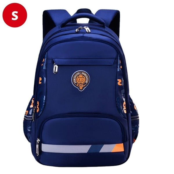 School bags for boys kids backpack british style backpack Blue S