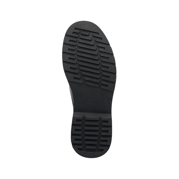 Black Boys Leather School Shoes-Lace Up